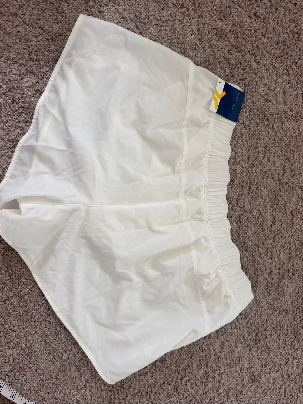Old Navy White Elastic Waist Athletic Shorts